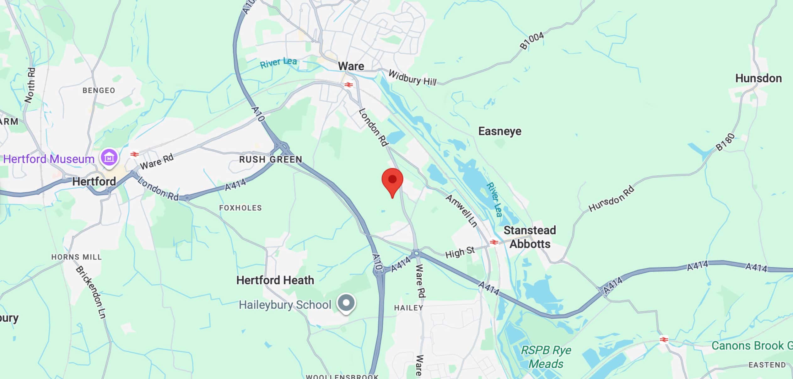 Nationwide Ware Hertfordshire Showoom Map