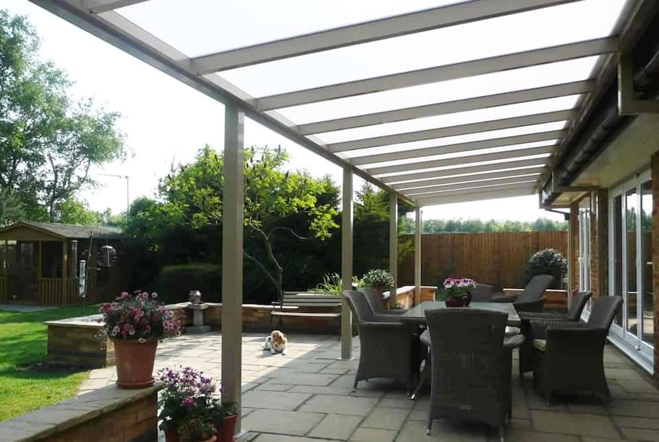 Glass Canopy On Brackets