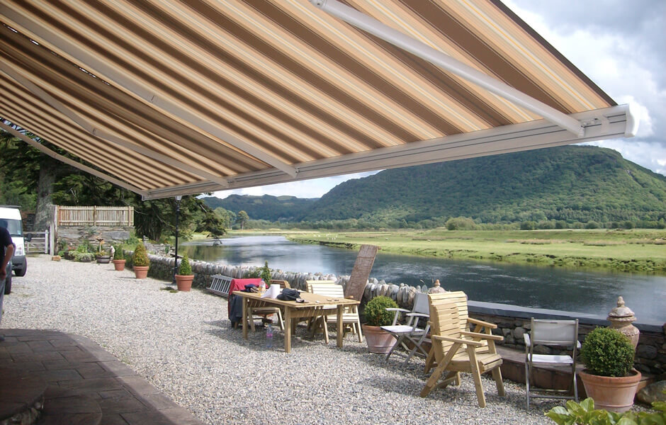 Striped Awning